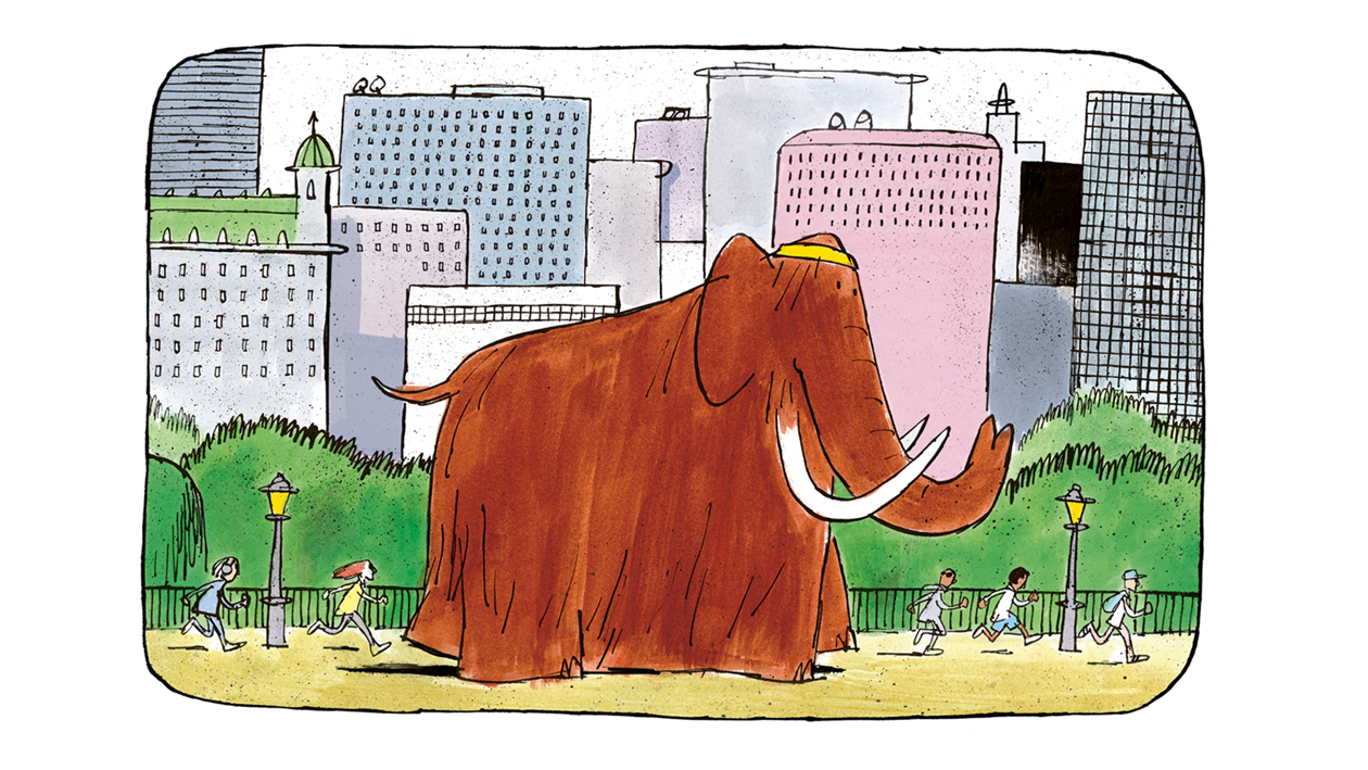 Mammoth jogging
